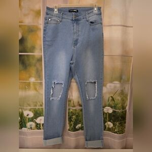 Fashion Nova High Rise Relaxed Skinny Jeans – Size 13 (28x31)